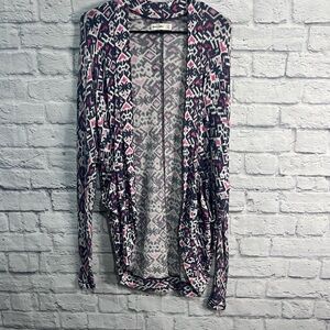 abercrombie & fitch Kids girls Open-Front Cardigan Sweater large/xl  Aztec print